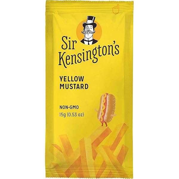 Amazon.com : Sir Kensington's Yellow Mustard Packette, Non-GMO, No
